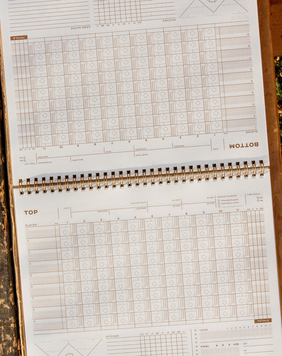 Home Scorebook #22 Scorebook is the Original MLB Scorebook from Numbers Game