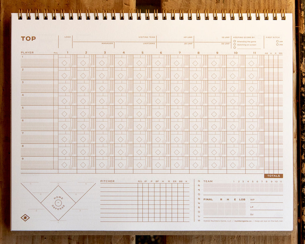 The Highest Quality MLB Baseball Scorebooks from Numbers Game
