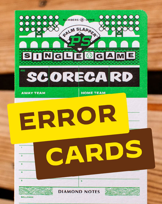 Palm Slapper Single-Game Error Cards