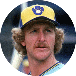 Robin Yount headshot from early in his Brewers career